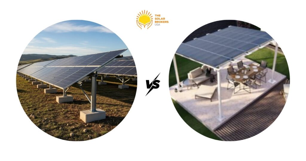 Solar Ground Mounts vs Pergolas