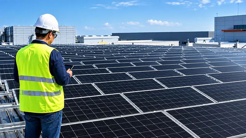 Commercial solar installation in Maryland