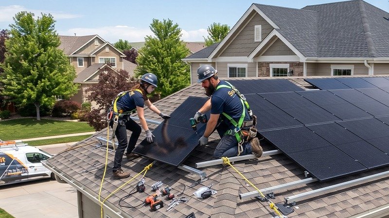 Residential solar installation in Maryland