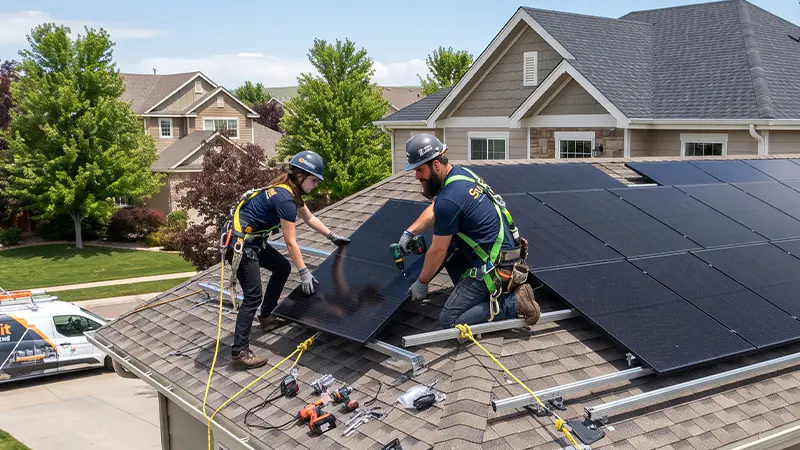 Residential solar installation in Maryland